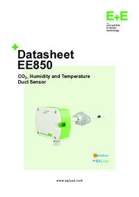 Thumbnail of document Data Sheet - EE850 CO2, RH & Temperature Transmitter